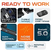 Delton 90X Work Anywhere Ergonomic 4pc PC Remote Work Accessory Bundle