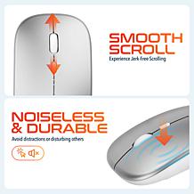 Delton N35 Wireless Keyboard and Mouse - White