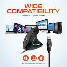 Delton S12 Ergonomic Vertical USB Wired Computer Mouse