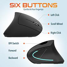 Delton S12 Ergonomic Vertical Wireless Computer Mouse