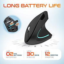 Delton S12 Ergonomic Vertical Wireless Computer Mouse