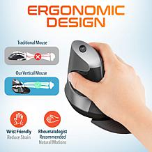 Delton S22 Ergonomic Vertical Wireless Computer Mouse