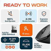 Delton S30 Ergonomic Wireless Computer Mouse