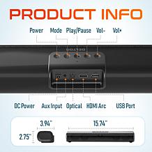 Delton SB380 50-Watt Hi-Fi Computer Speaker Soundbar
