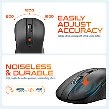 Delton Wireless Keyboard and Mouse 2.4Ghz Auto Pair USB Dongle