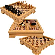 Deluxe 7-in-1 Game Set - Chess & Backgammon