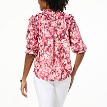 Democracy Ruffled Woven Top