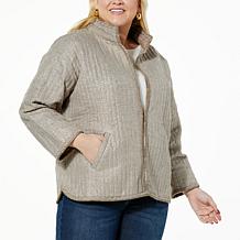 Democracy Woven Jacquard Quilted Jacket