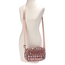 Denise Austin Pearlized Quilt Feather Weight Crossbody Bag