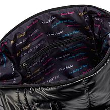 Denise Austin Puffer Day Tote with Cosmetic Bag