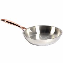 Denmark 10-piece Stainless Steel Cookware Set - Copper Accents