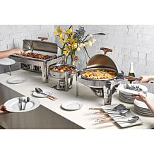 Denmark 8-Piece 4-Quart Stainless Steel Round Chafing Dish
