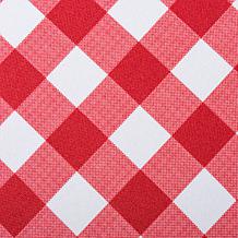 Design Imports 14" x 108" Red Check Outdoor Table Runner
