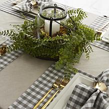 Design Imports 4-pack Reversible Gingham/Buffalo Check Placemats