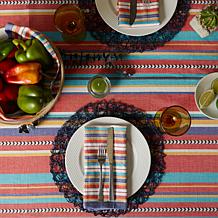 Design Imports 60" x 84" Verano Stripe Tablecloth