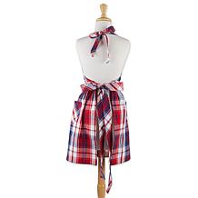 Design Imports Americana Plaid Apron