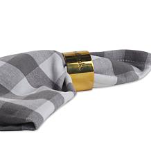 Design Imports Assorted Always Grateful Napkin Ring Set of 4