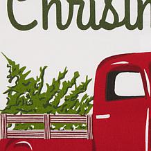 Design Imports Assorted Christmas Print Pillow Covers 18x18 Set of 4