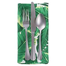 Design Imports Banana Leaf Print Outdoor Napkin Set of 6