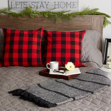 Design Imports Buffalo Check Pillow Covers Set of 2