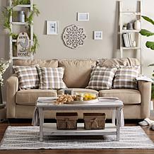 Design Imports Checkered Pillow Covers 18x18 Set of 4