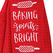 Design Imports Christmas Baking Kitchen Towel Scarf