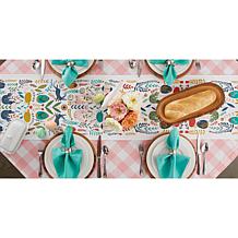 Design Imports Easter Garden Embellished Table Runner - 14" x 108"