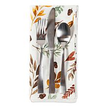 Design Imports Falling Leaves Print Napkin Set of 6