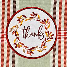 Design Imports Gathered Together Embellished Kitchen Towel Set of 4