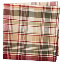 Design Imports Give Thanks Plaid Cloth Napkins Set of 6