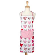 Design Imports Hearts Collage Print Chef Apron