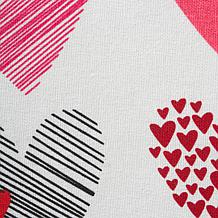Design Imports Hearts Collage Print Napkin Set of 6