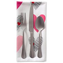Design Imports Hearts Collage Print Napkin Set of 6