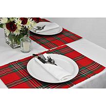Design Imports Holiday Plaid Placemat Set of 6