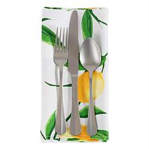 Design Imports Lemon Bliss Print Outdoor Napkin Set of 6