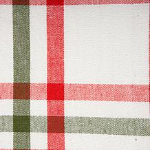 Design Imports Nutcracker Plaid Tablecloth - 52 x 52"