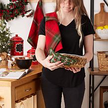 Design Imports O Christmas Tree Potholder and Towel Gift 3-pack
