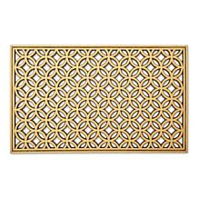 Design Imports Painted Double Ring Rubber Doormat