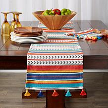 Design Imports Picante Stripe Table Runner 14" x 72"