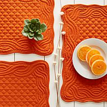 Design Imports Quilted Farmhouse Placemat 6-pack