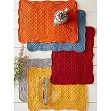 Design Imports Quilted Farmhouse Placemat 6-pack