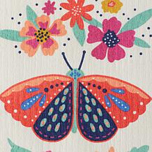 Design Imports Set of 3 Butterfly Folk Swedish Dishcloths