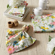 Design Imports Set of 6 Spring Bouquet Napkins