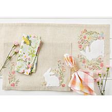 Design Imports Spring Meadow Embroidered Table Runner 14" x 108"