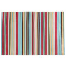 Design Imports Summer Stripe Outdoor Placemat Set of 6
