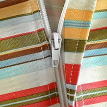 Design Imports Summer Stripe Outdoor Tablecloth w/Zipper - 60" x 120"