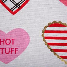 Design Imports Sweet Hearts Print Table Runner - 14" x 72"