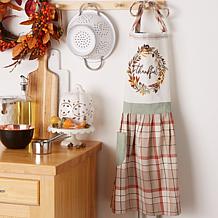 Design Imports Thankful Autumn Wreath Apron