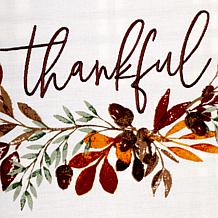 Design Imports Thankful Reversible Embellished Placemat Set of 4