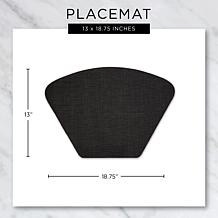 Design Imports Tweed Placemats for Round Tables - Set of 6